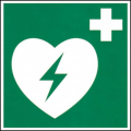 AED Hinweisschild Winkel